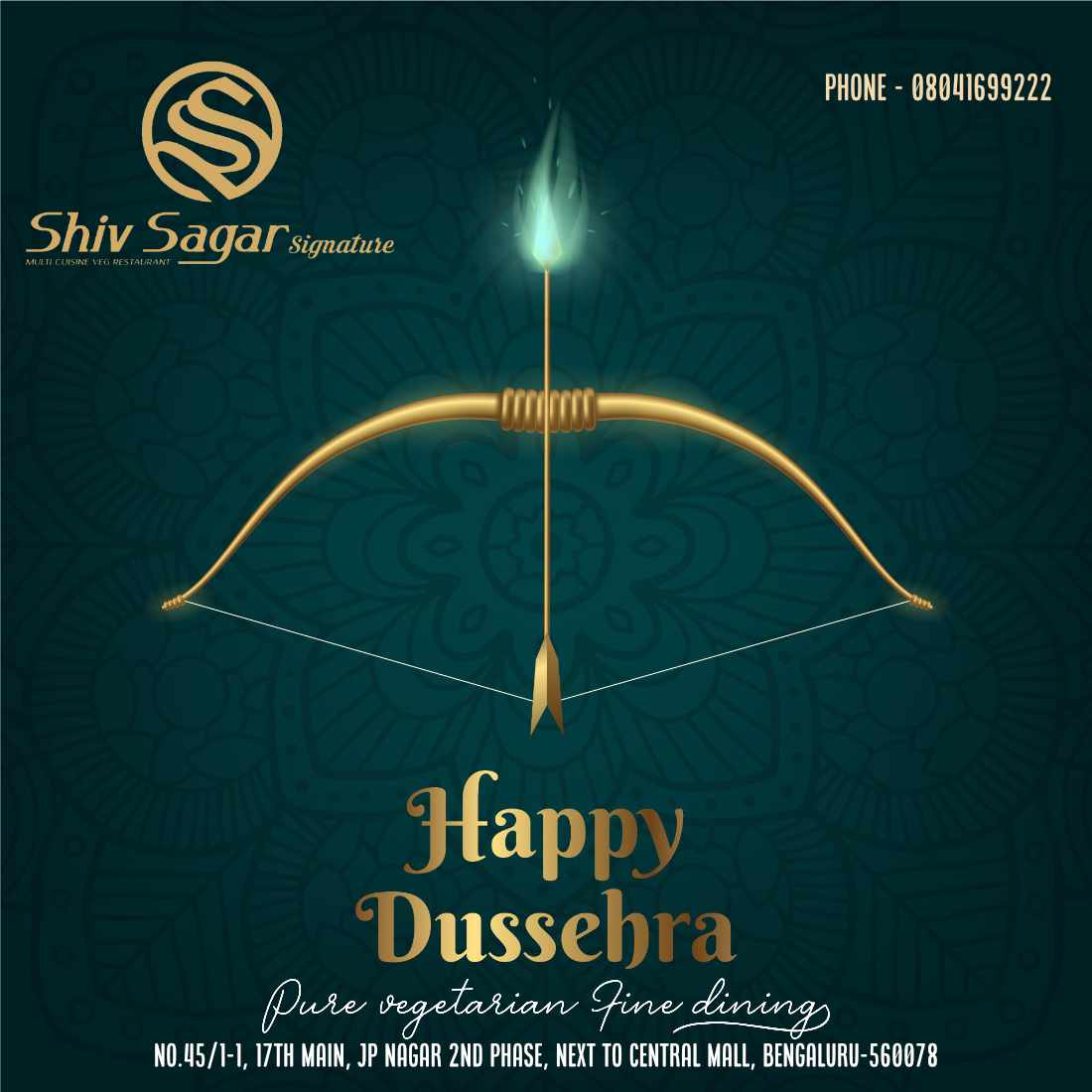 Restaurant Graphics Design for Dussehra